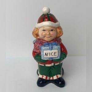 3/$10 Christmas Naughty Nice Shaker Two Sided Salt Pepper Seasoning